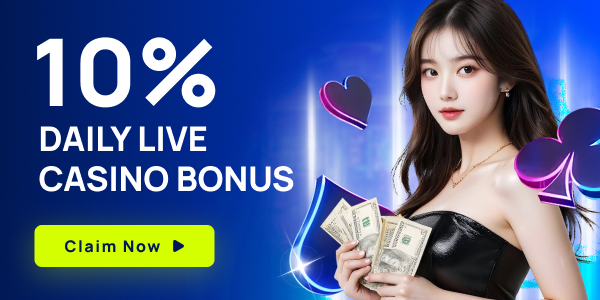 KK8 10% Daily Live Casino Bonus